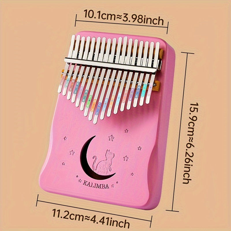 17-tuqimli Kalimba barmoq pianino boshlovchilar uchun portativ rang-barang nota musiqa asbobi