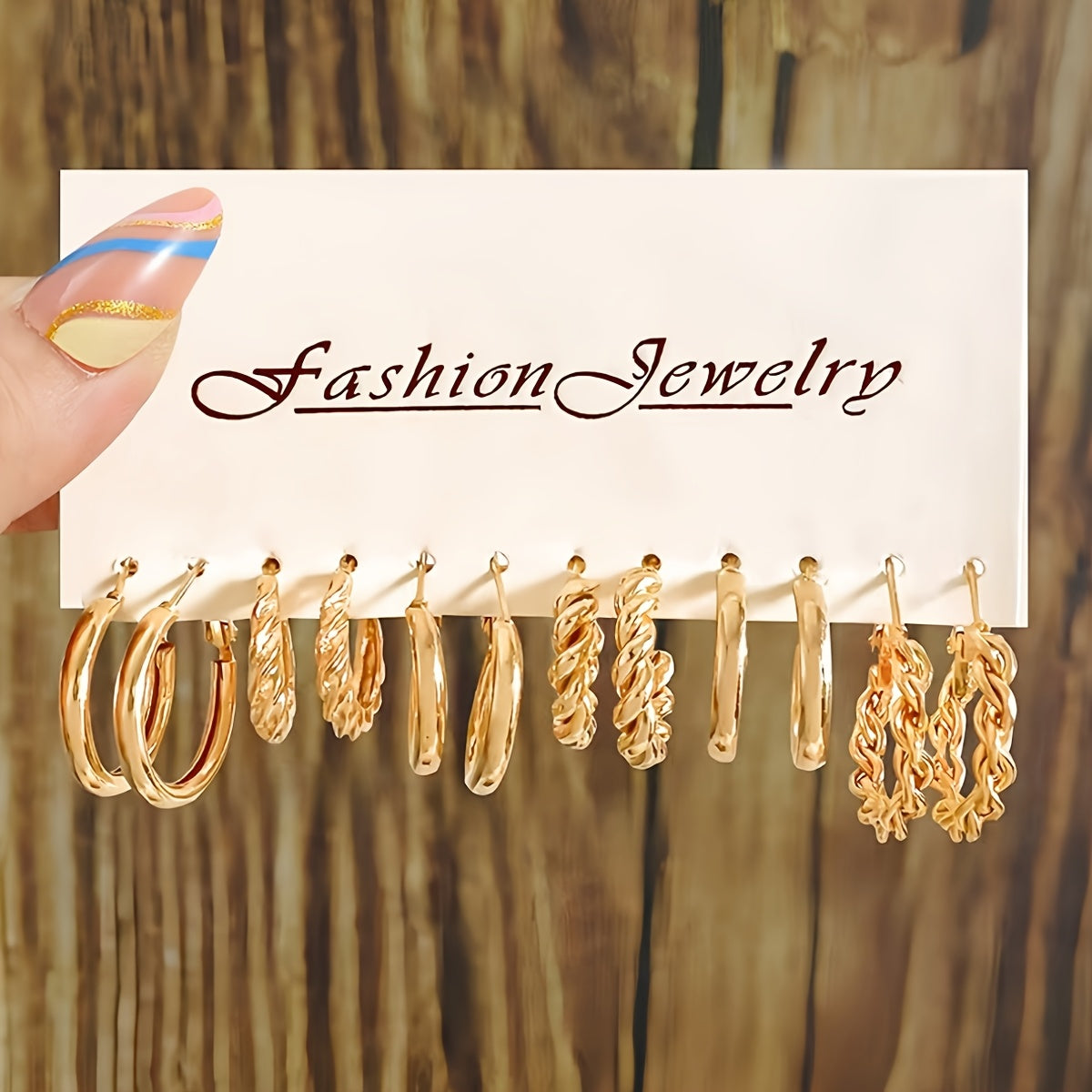 Geometric Earrings with Peach Heart and Twisted Design Imitation Pearl for Daily Wear and Parties