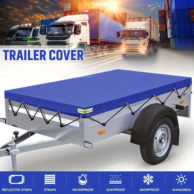 Folding Trailer Car Cover Waterproof Oxford Windproof Camper Cover
