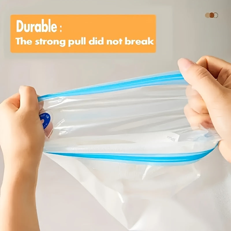 Многоразовые пакеты для хранения продуктов, набор из 50 штук с застежкой-молнией, размеры 3-в-1 для подготовки еды и организации кухни