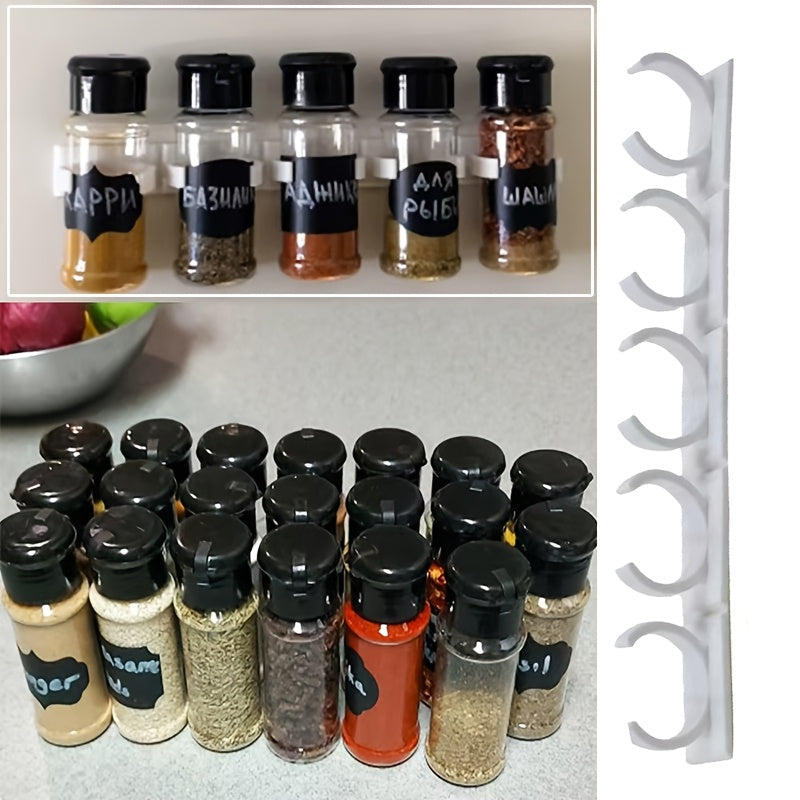 Compact Wall Mount Spice Rack Adjustable Size Kitchen Storage Organizer
