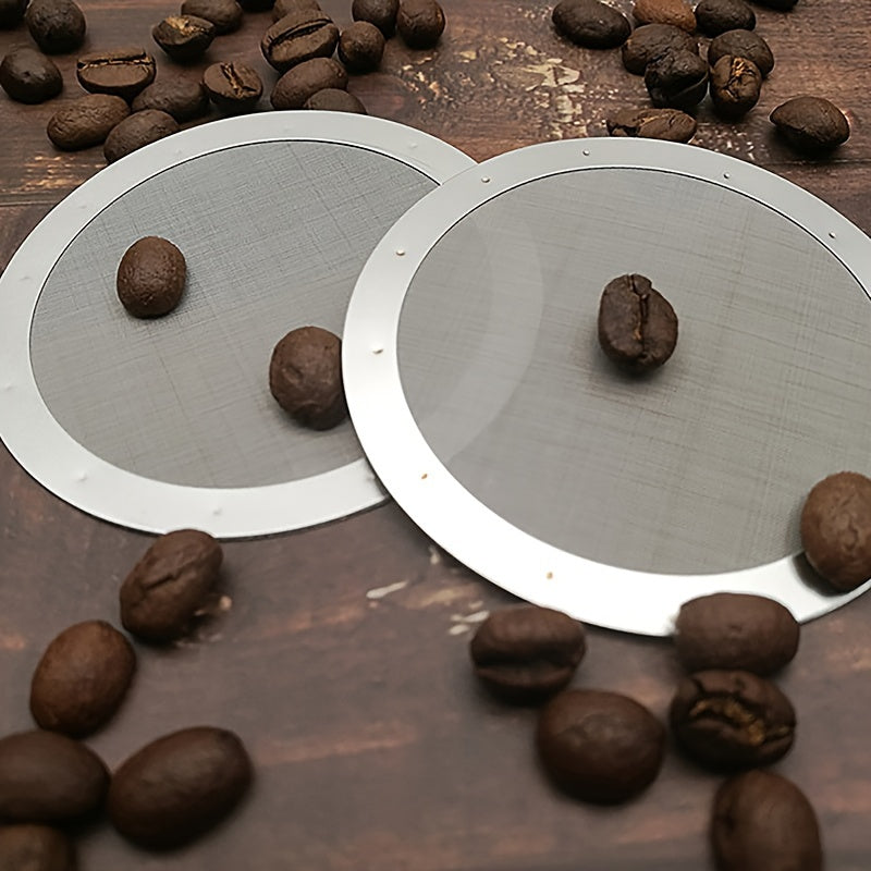 Qayta ishlatiladigan ultra nozik zanglamaydigan po'latdan yasalgan AeroPress qahva filtri - ta'm va yog' miqdorini oshirish uchun barqaror tanlov, filtr ushlagichi bilan birga