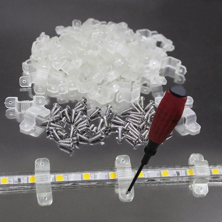 Pack of 10/20 Transparent Adhesive LED Strip Light Clips for COB LED Lights