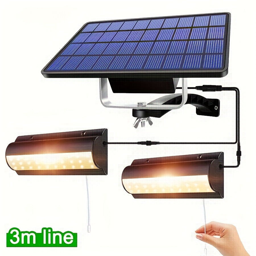 Solar Pendant Light with Auto On/Off Switch 3m Cord Indoor Outdoor Garden Patio Warm White