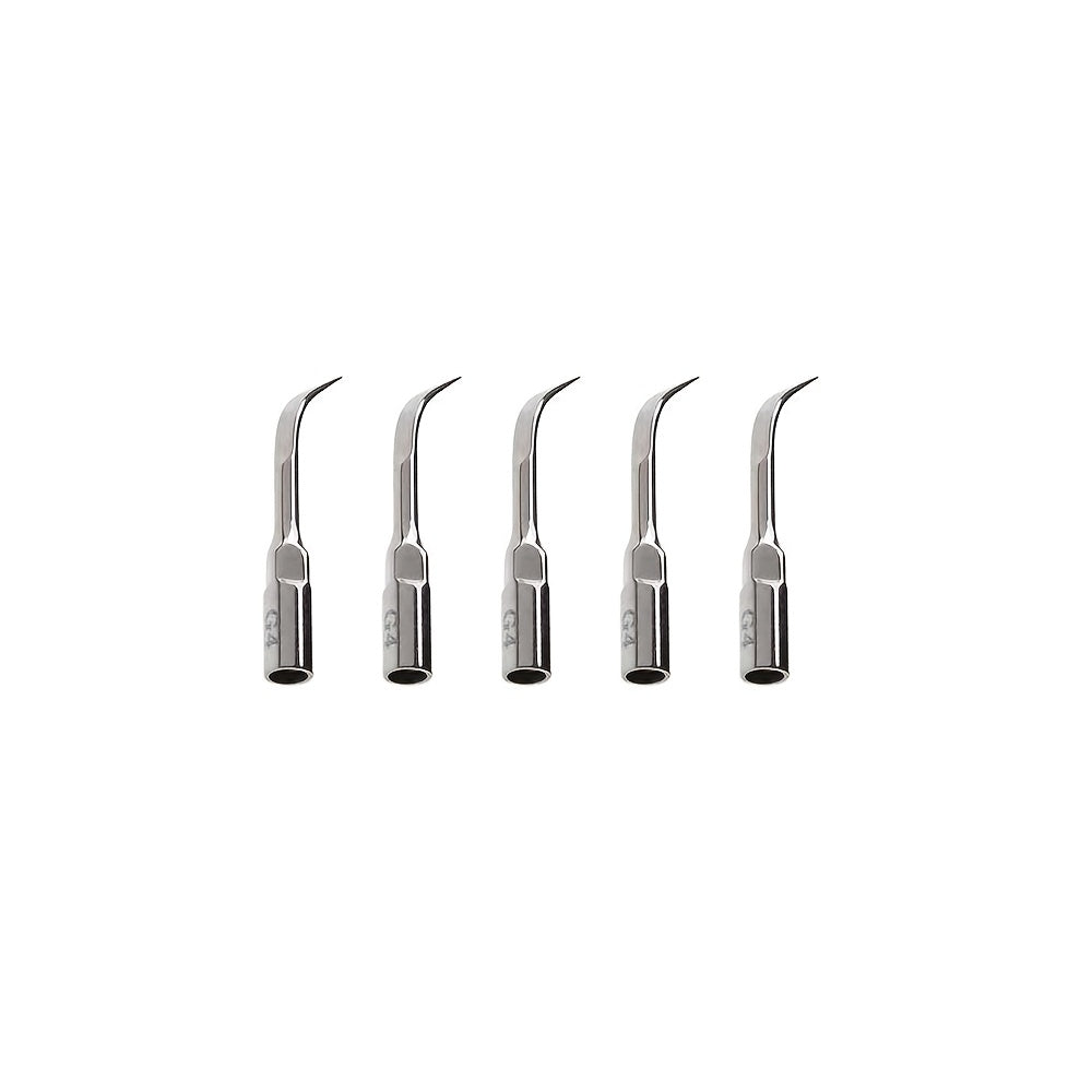 5-Piece Stainless Steel Dental Cleaning Attachments Set for Gum Health Manual Teeth Cleaning