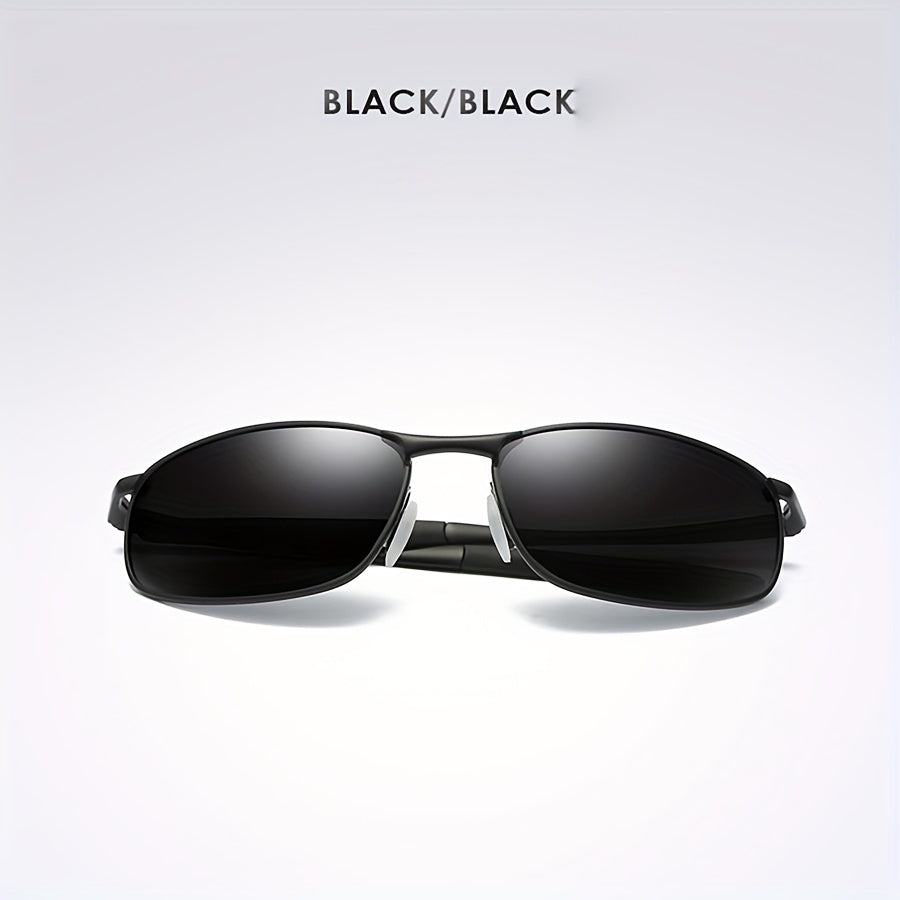 Men's Polarized Metal Frame Sunglasses for Driving and Sun Protection