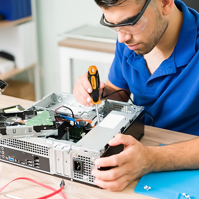 Professional Magnitli vint vintlari to'plami, massaj tutqichli, tekis bosh, Phillips, Torx