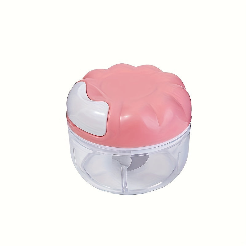 Multifunctional Manual Garlic Grinder and Meat Chopper Kitchen Tool