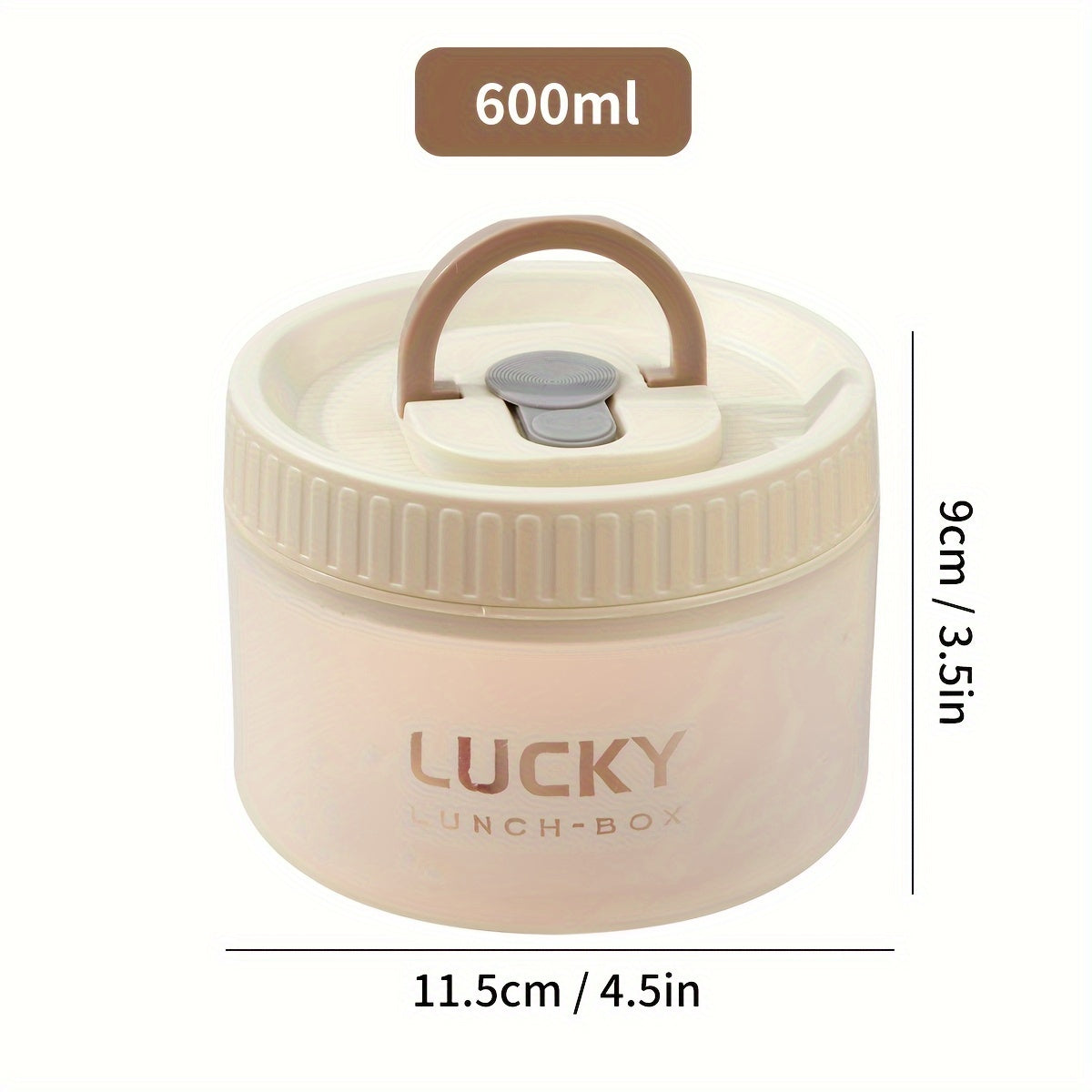 Transparent Plastic Bento Box for Fruit Salad, Microwaveable Leak-Proof Food Container