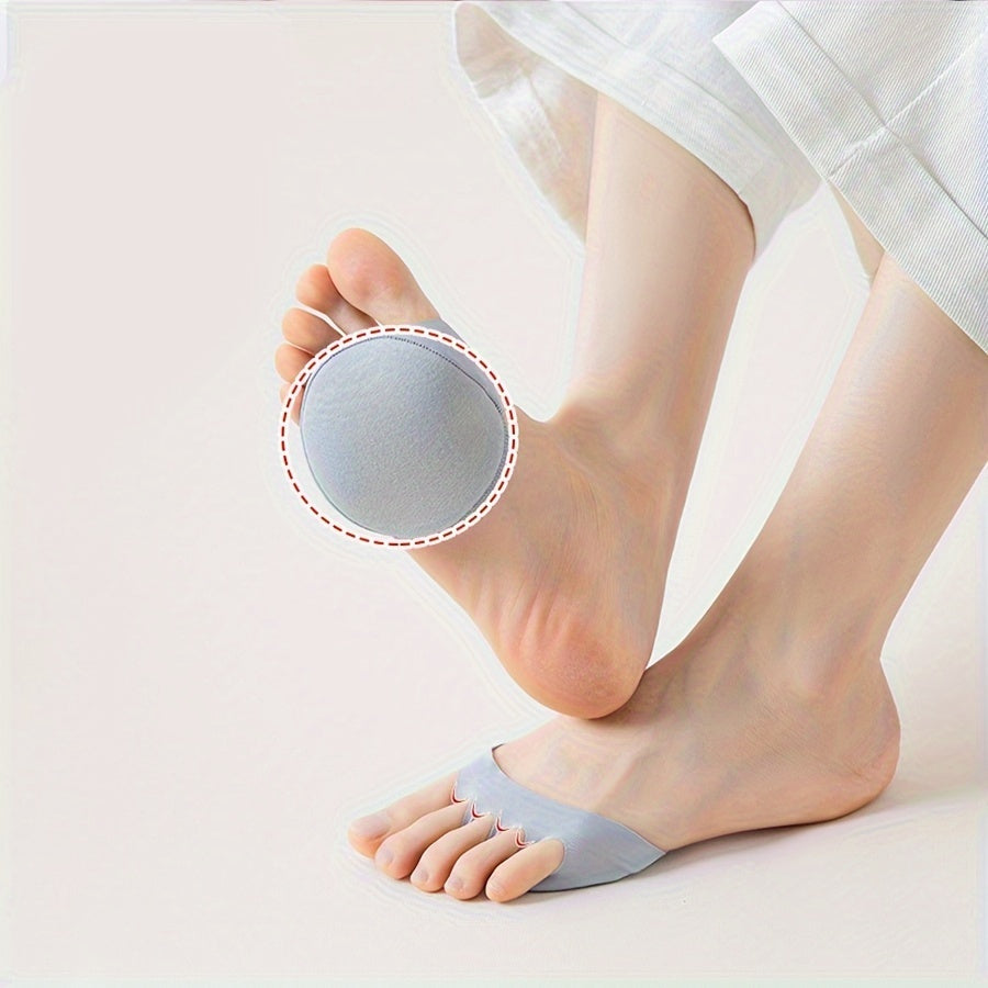 Women's Foam Forefoot Cushions Half-Size Anti-Wear Foot Pads, Comfortable Shoe Inserts