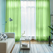 Sheer Polyester Curtain Panel for Bedroom and Living Room Light and Airy Fabric Rod Pocket Top
