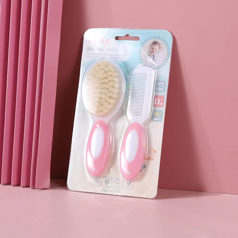 Baby Hair Brush and Comb Set for Infants and Toddlers Soft Bristles Gentle Grooming