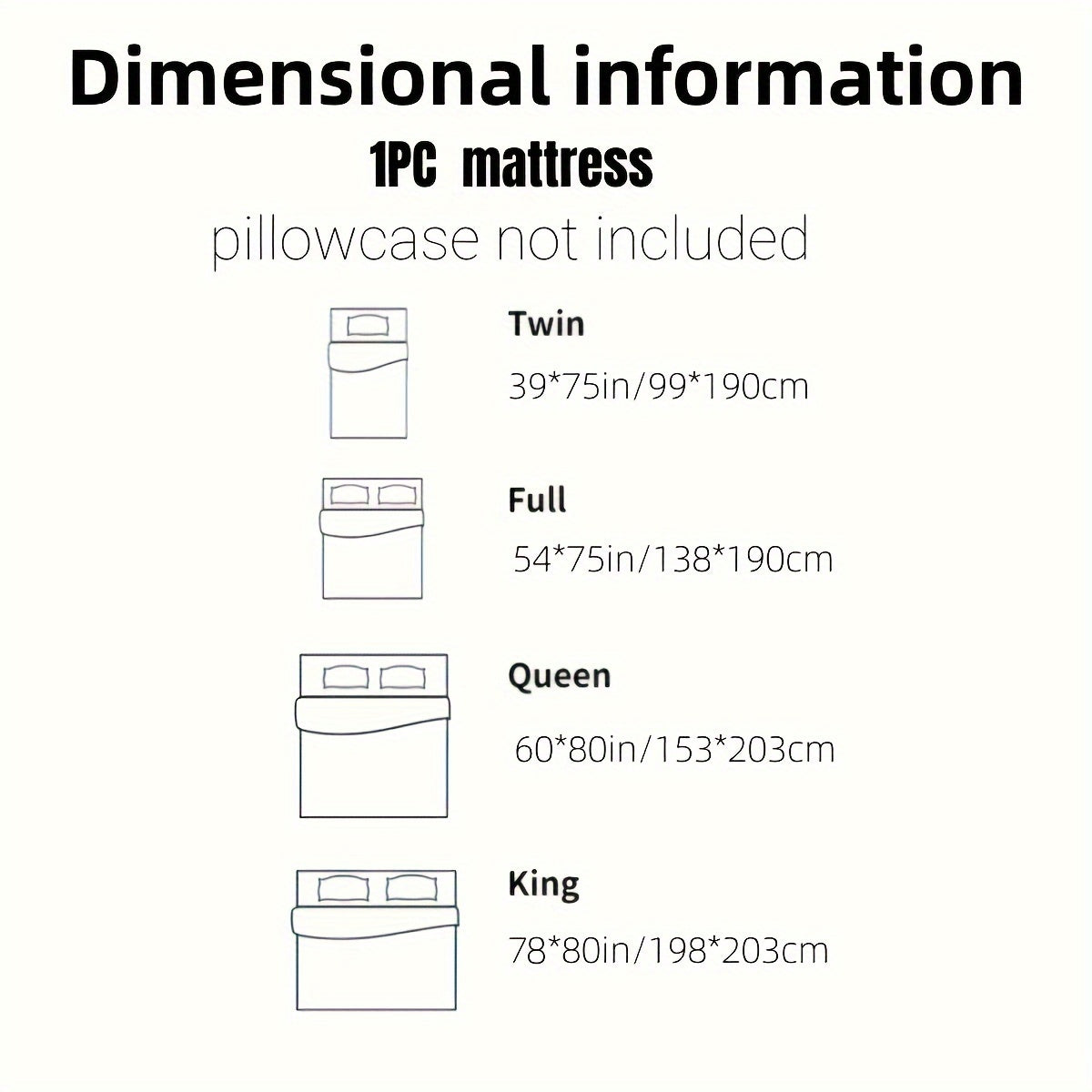 Толстый, однотонный чехол для матраса из молочного велюра для комфортного и дышащего сна (подушка не включена) - идеально подходит для спальни, гостевой комнаты, общежития и гостиницы осенью и зимой.
