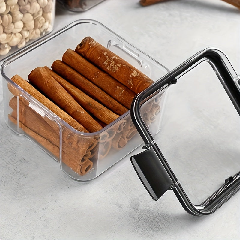 Kitchen Storage Containers for Pantry and Fridge Plastic Jars with Lids