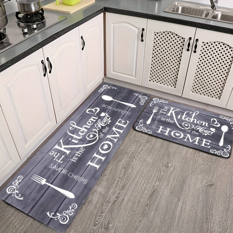 Farmhouse Kitchen Anti-Fatigue Floor Mat Multi-Purpose Washable Rug for Kitchen Bathroom Living Room Office