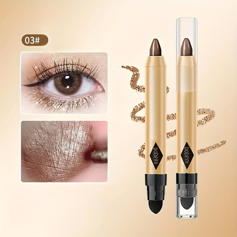 Set of 5-8 Dual-Ended Glitter Eyeshadow Pencils for Natural and Shimmery Finish
