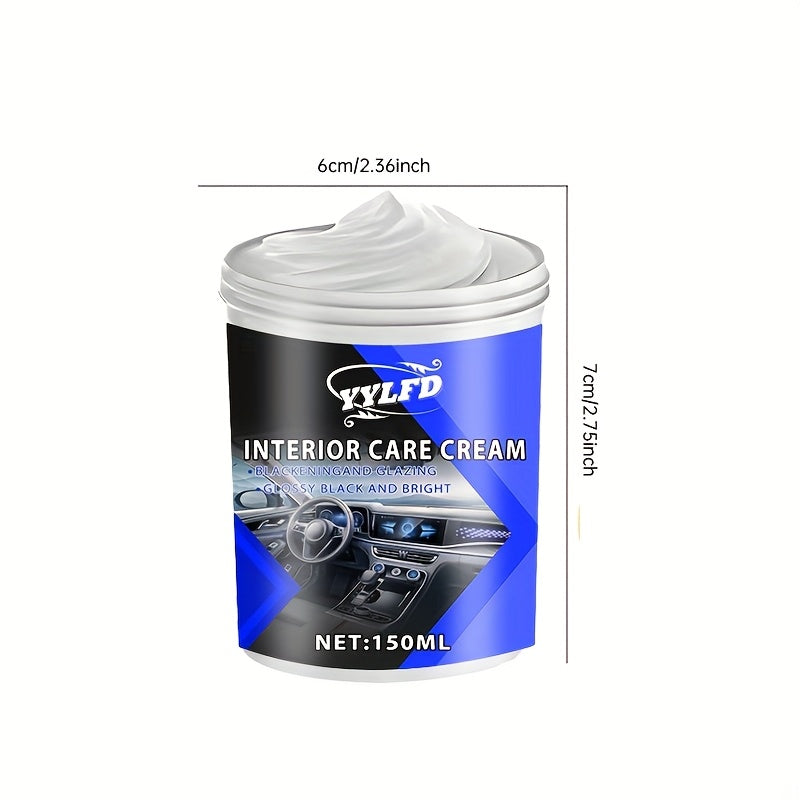 Crema de cuidado interior universal para coche 150ml pasta de PVC brillo negro restaura plástico