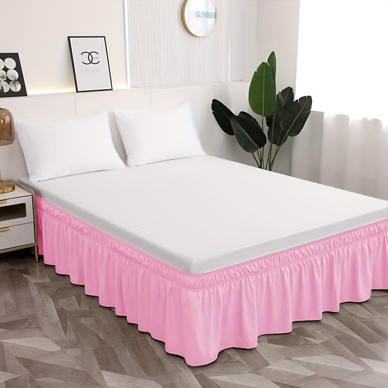 Microfiber Bed Skirt with Elastic Bands, 95g Ultra-Fine Material