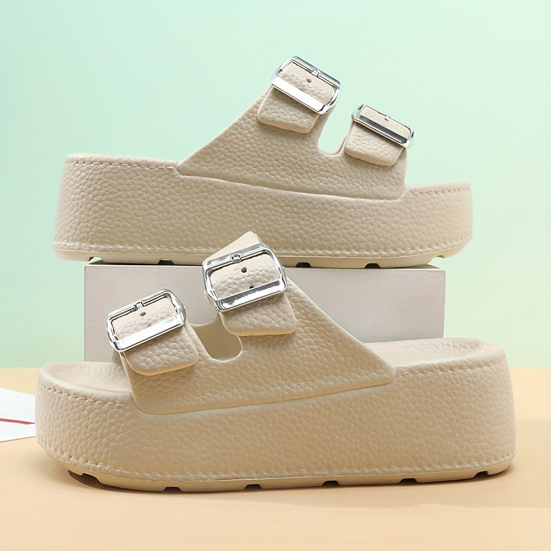 Women's Retro Faux Leather Loafers with Chunky Heels and Soft Sole