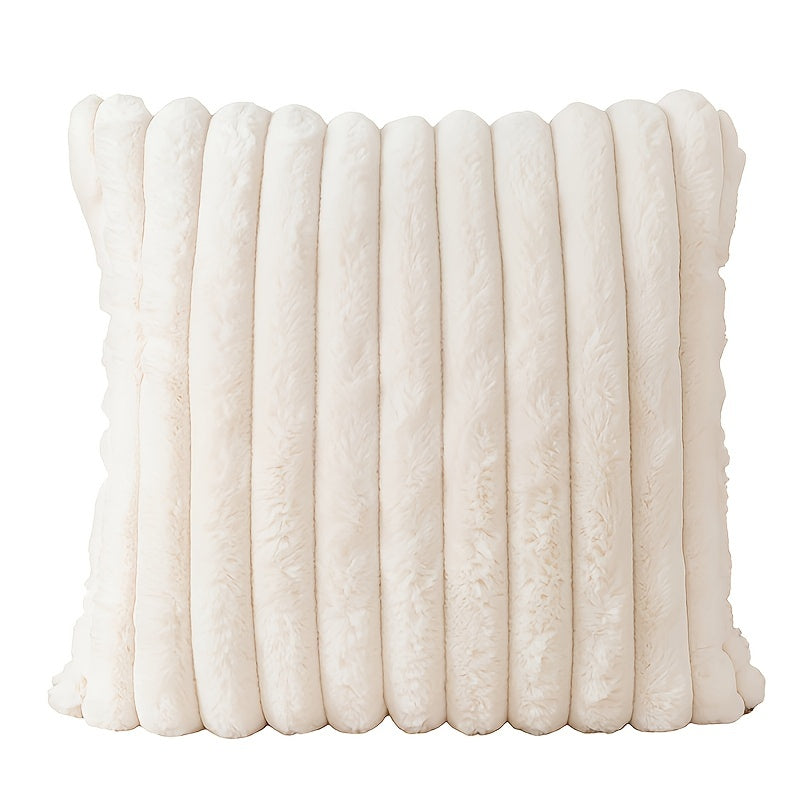 18x18 Inch Stripe Corduroy Pillow Cover for Sofa Bed Car Home Decor