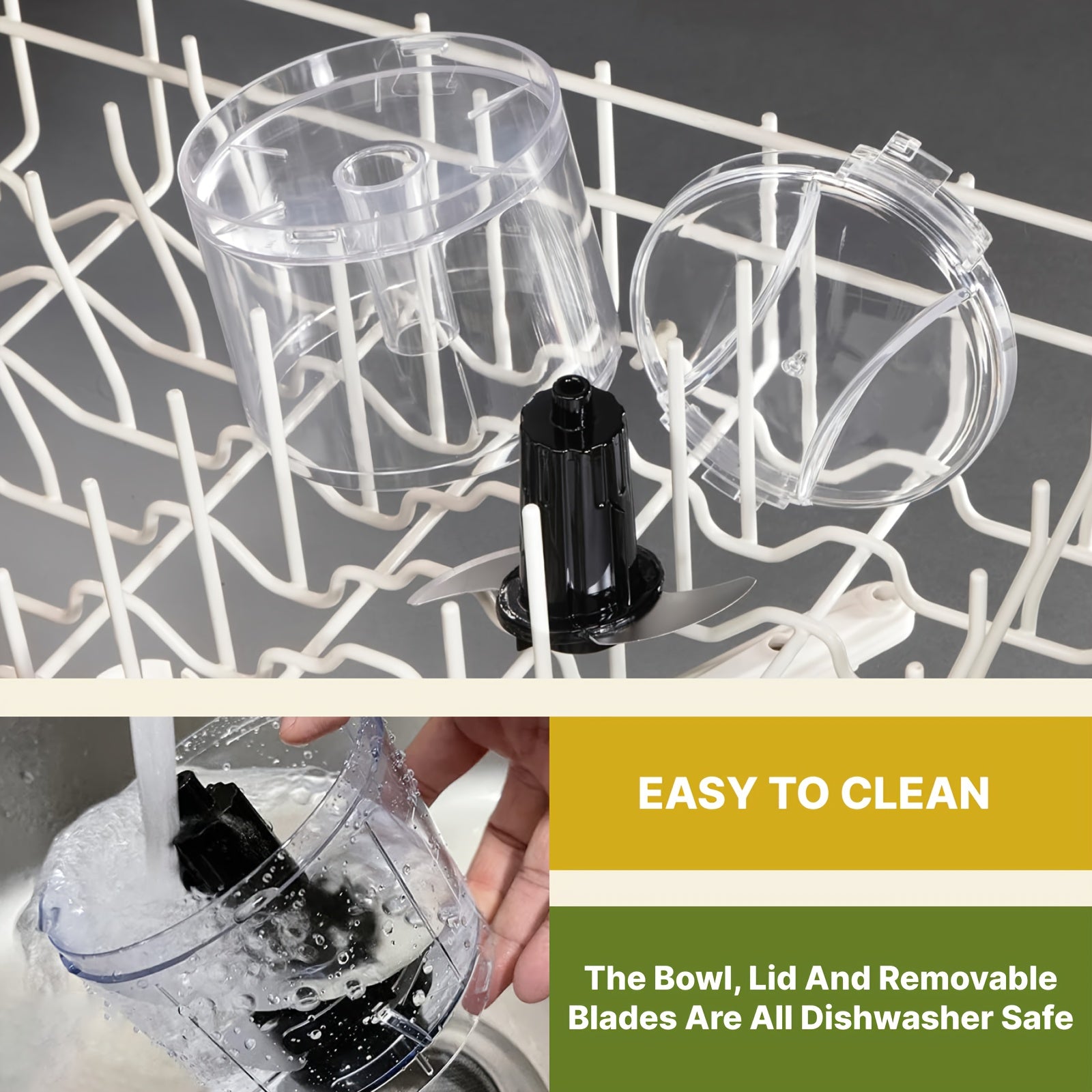 2-кубковый электрический овощерезка с европейской вилкой, без необходимости в батарее