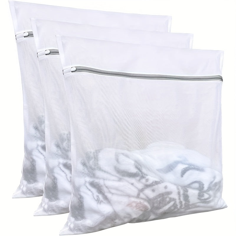Juego de 3 bolsas de malla extra grandes para ropa delicada y ropa interior 57x57cm
