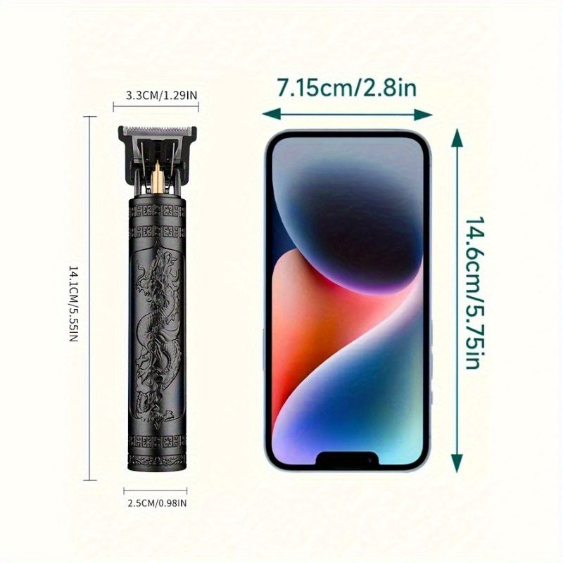 Перезаряжаемая машинка для стрижки волос для мужчин с USB-зарядкой и многофункциональными возможностями