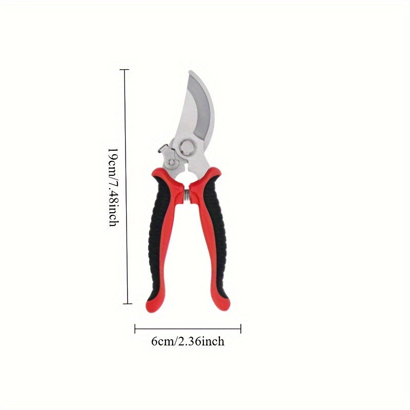 Tijeras de podar de acero inoxidable para árboles frutales y ramas gruesas, diseño ergonómico