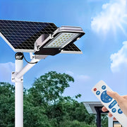 Farola solar exterior con batería de 6000mAh, control remoto, iluminación para patio y jardín