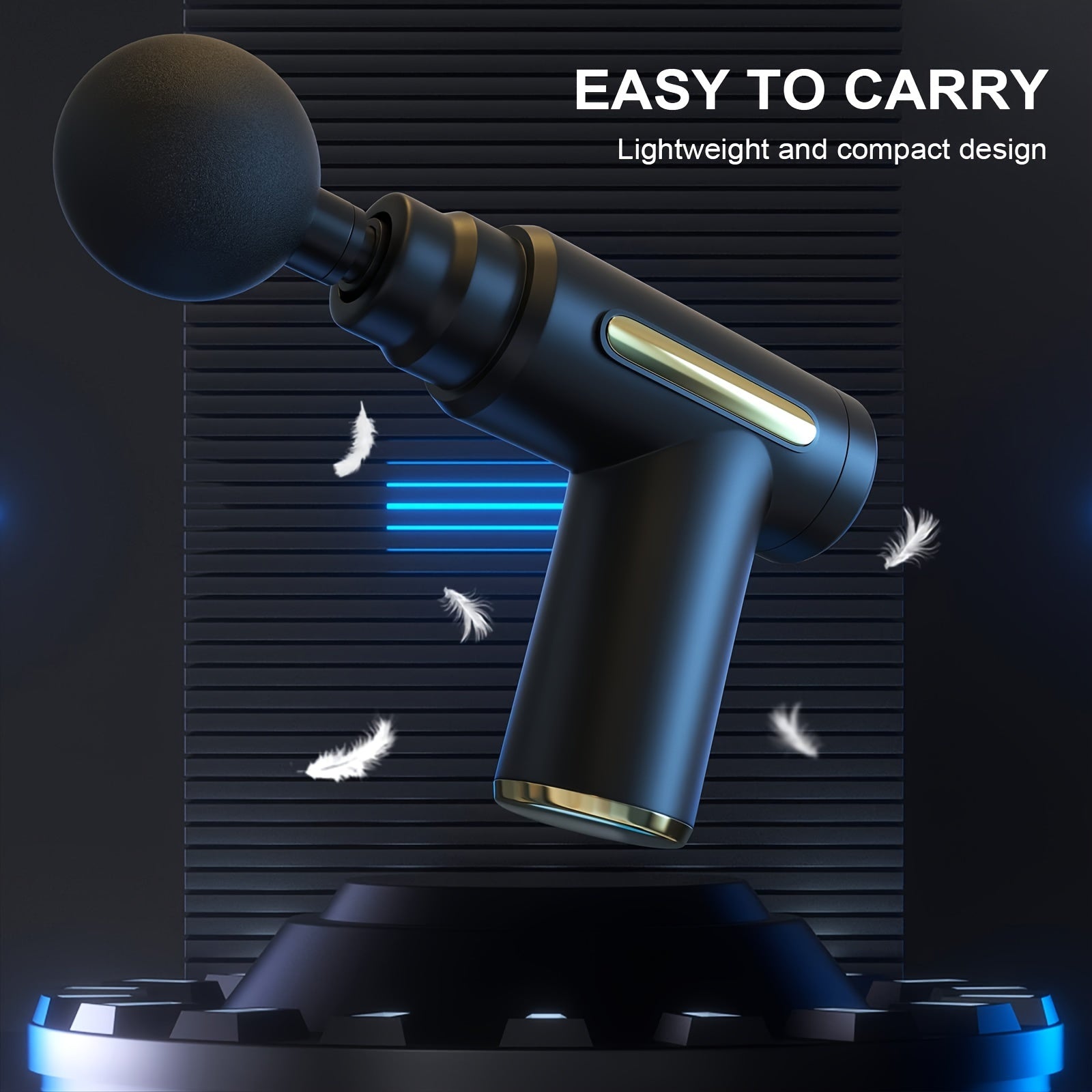 Handheld Rechargeable Muscle Massage Gun for Neck Back Deep Tissue Therapy