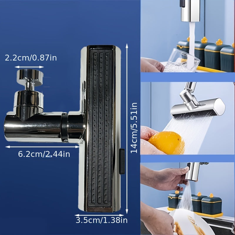 Zinc Alloy Chrome Rain Shower Head Set with Side Sprayer and Single Hole Mount