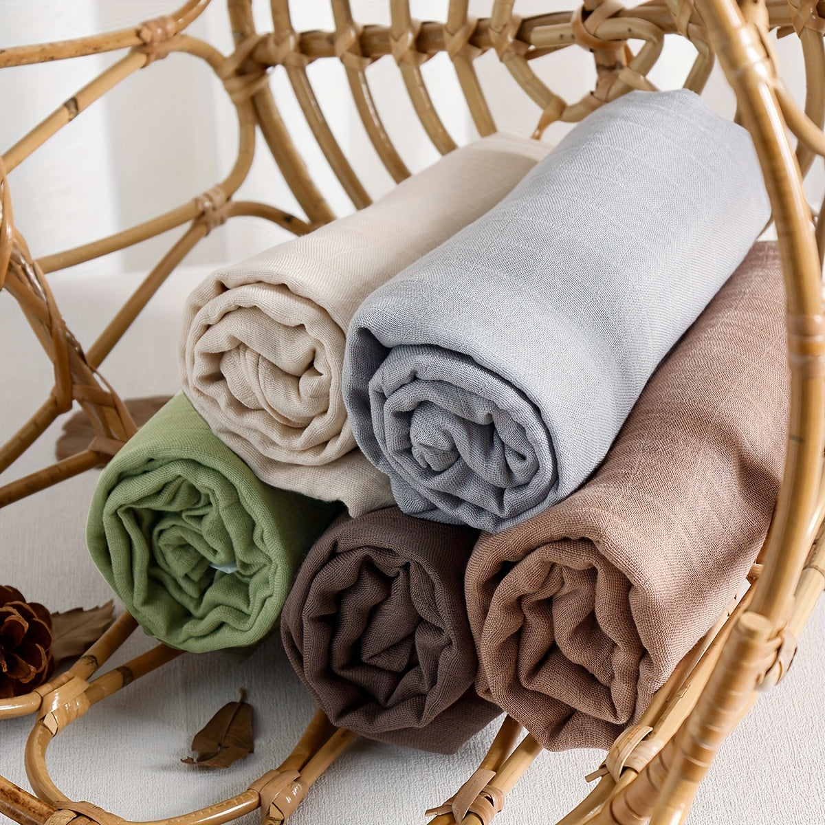 Универсальное полотенце для купания молодых людей однотонного цвета, идеально подходит для лета - ультрамягкое бамбуковое муслиновое одеяло, идеально подходящее в качестве покрытия для кормления на улице