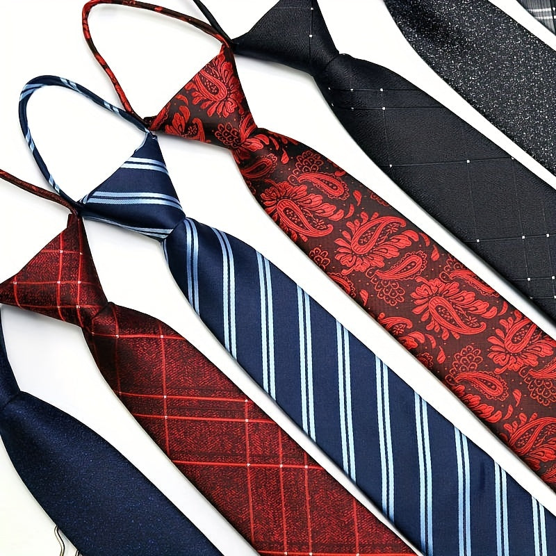 Men's Business Tie 7cm High-Density Striped Casual Formal Wedding Engagement
