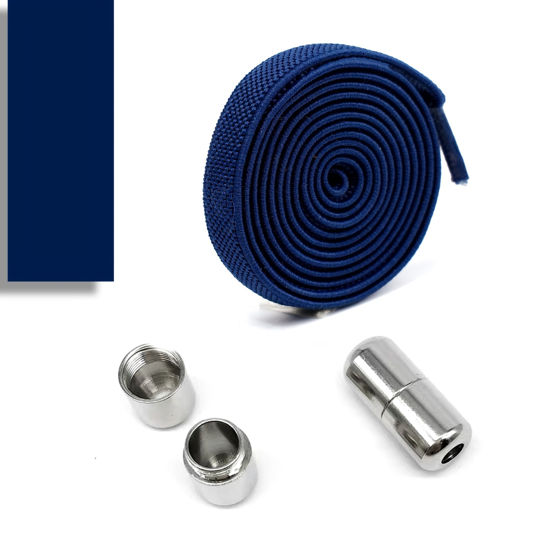 Elastic No-Tie Shoe Laces for Adults with Golden Capsule Buttons