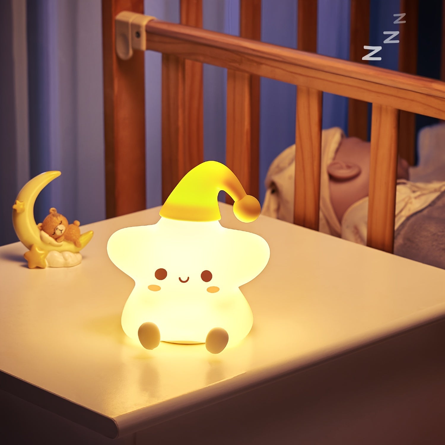 Star Night Light with Remote Control 16 Color Changing Silicone Squishy Lamp for Bedroom