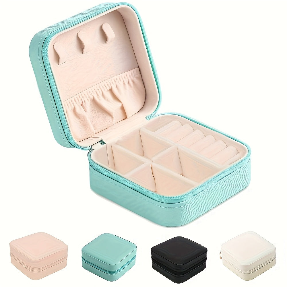 Square Jewelry Box for Rings Bracelets Necklaces and Earrings in Multiple Colors