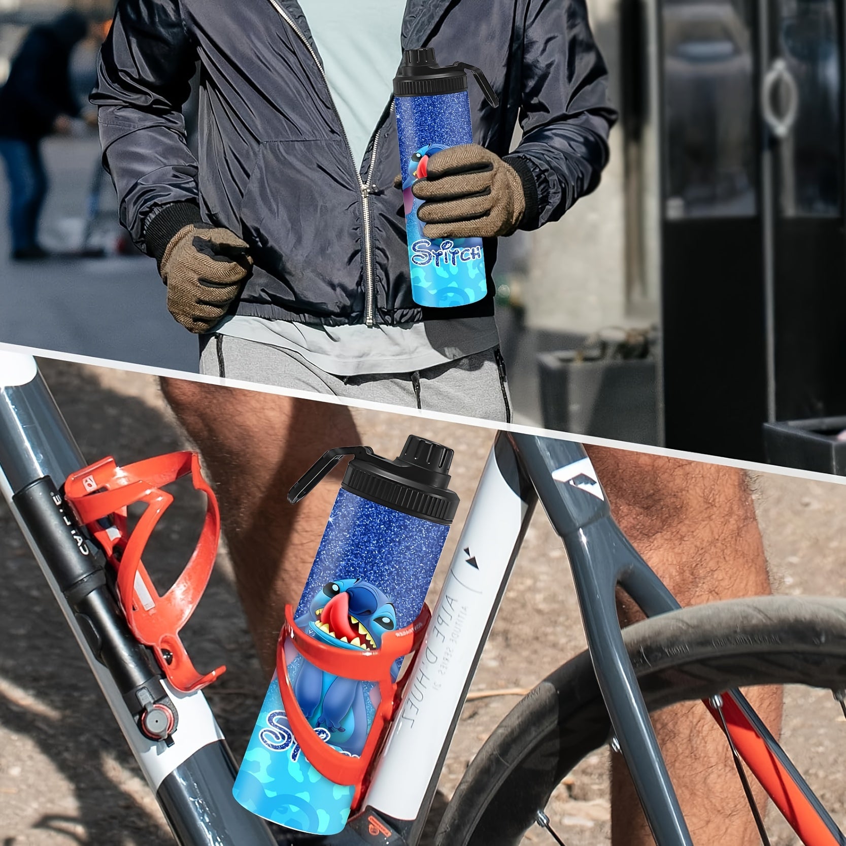 20oz Stainless Steel Insulated Water Bottle with Lid for Hot and Cold Drinks