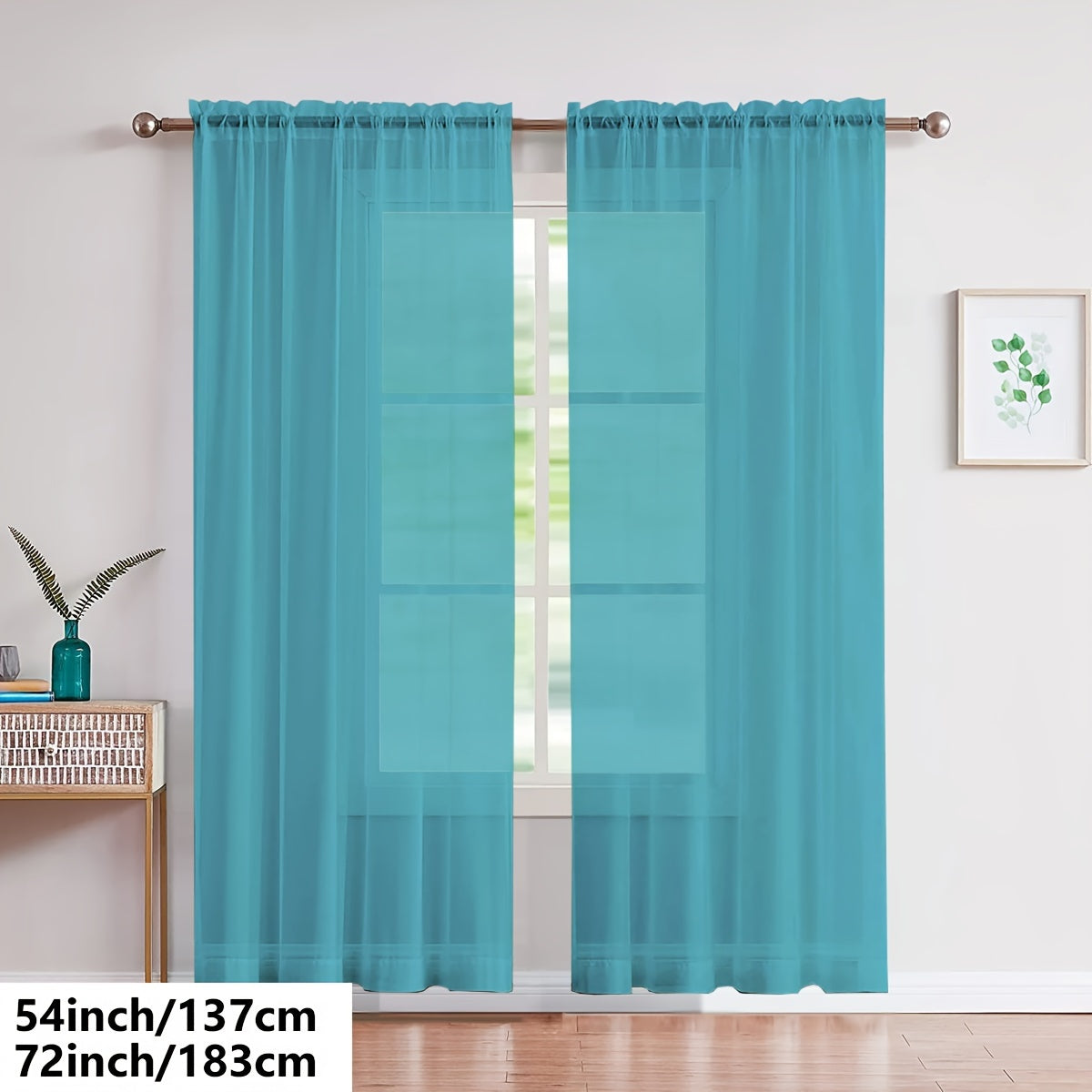 Cortinas de gasa blancas ligeras para sala de estar y dormitorio, transparentes, para barra