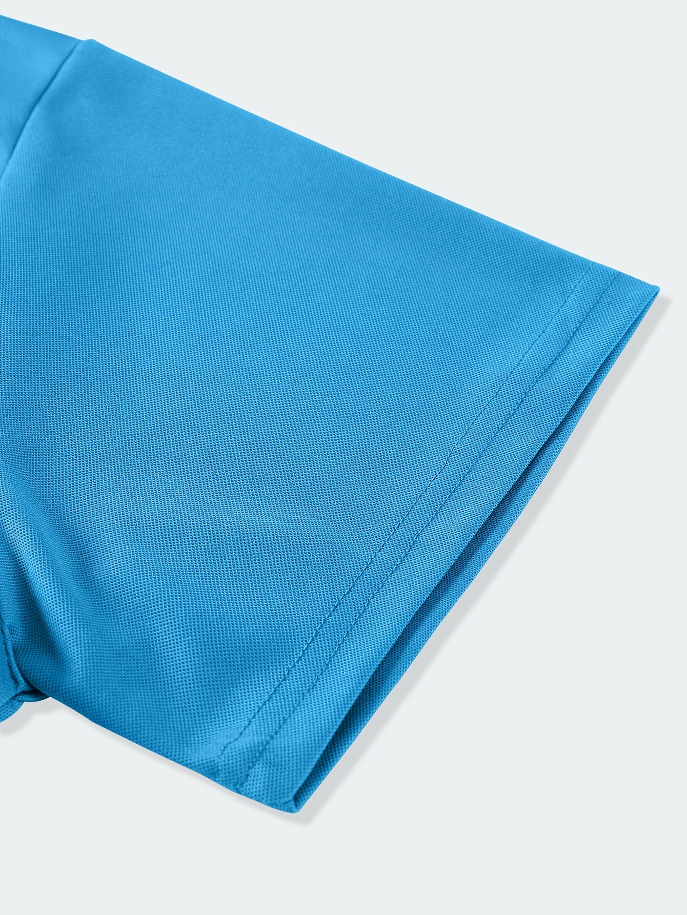 Men's Summer Golf Print Polo Shirt with Geometric Pattern and Short Sleeves