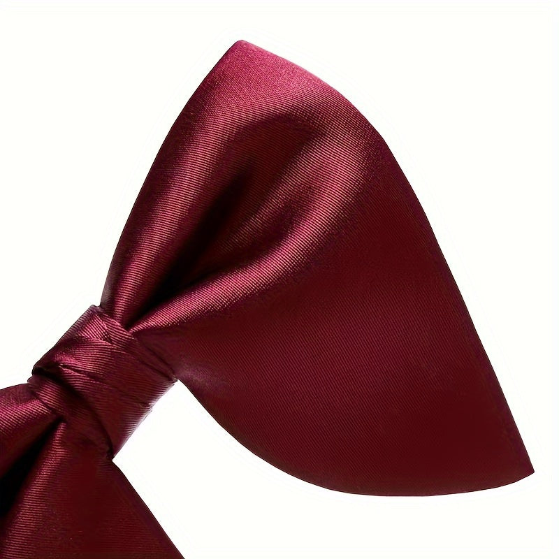 Men's Solid Color Bow Ties for Formal Events and Gifts