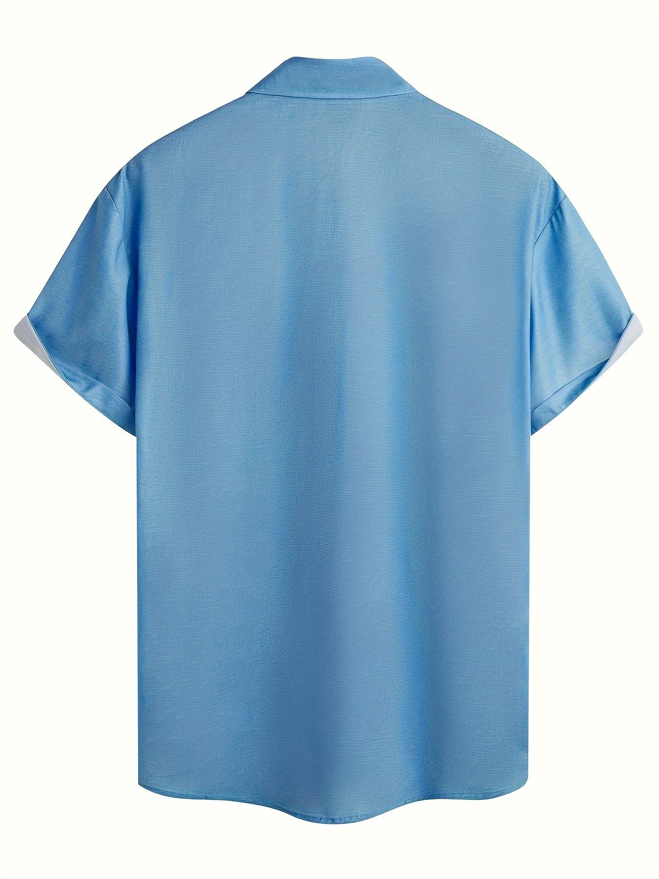 Men's Vintage Bohemian Geometric Print Button-Up Shirt Summer Casual Plus Size