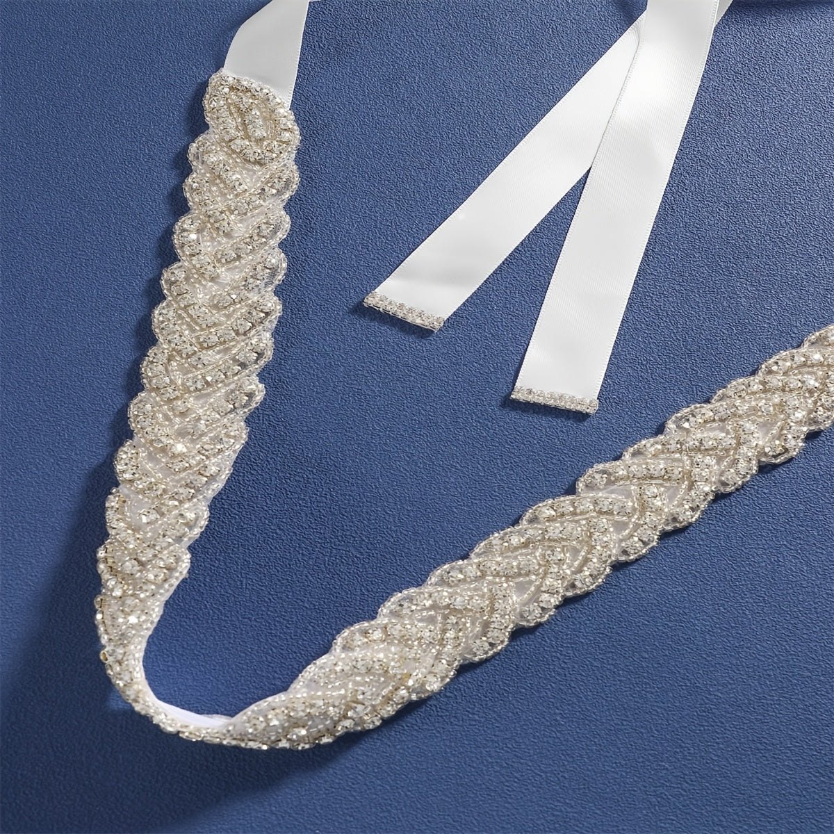 Women's Bridal Waist Chain Faux Pearl Rhinestone Girdle for Wedding Dresses