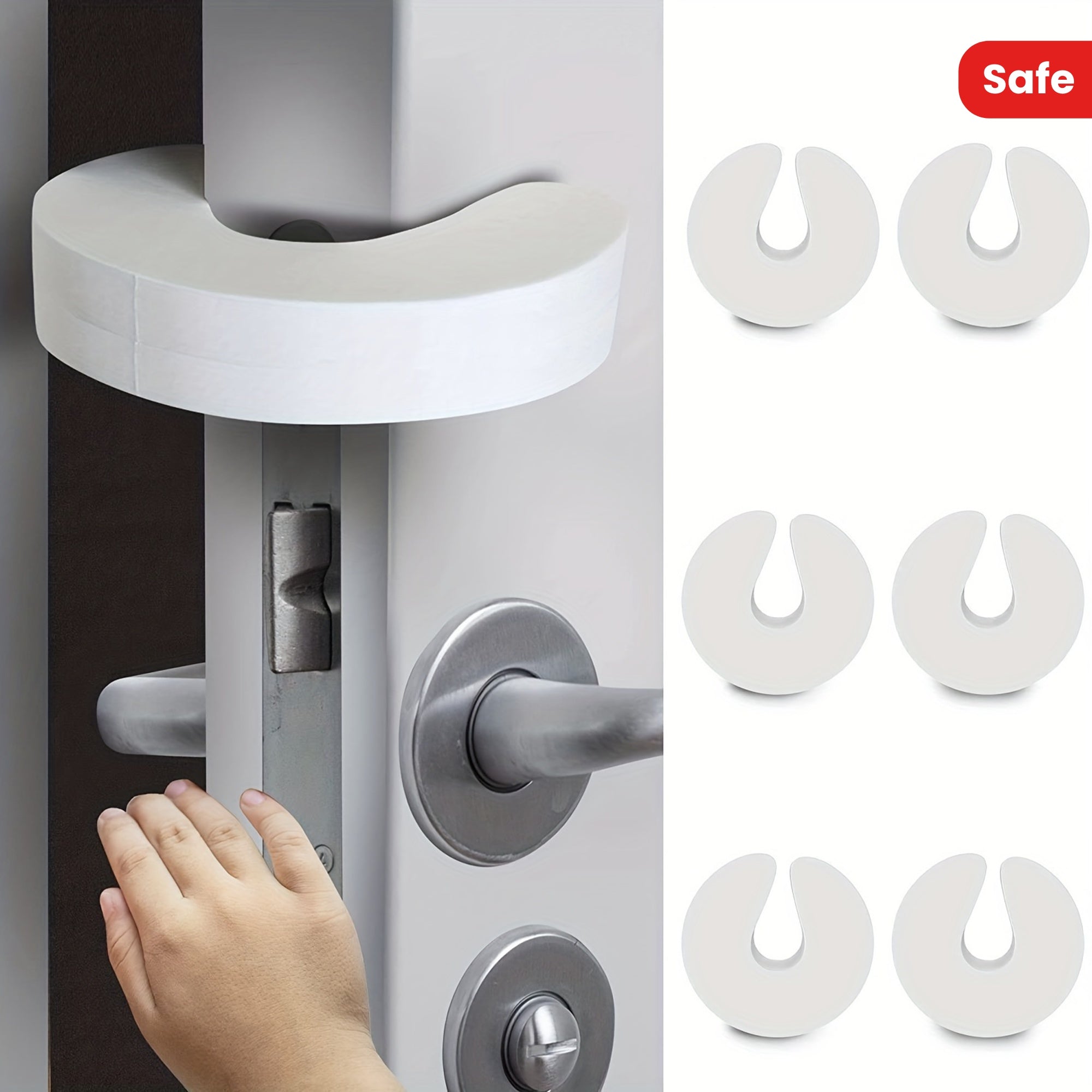 Set of 6 Baby Door Pinch Guards Soft Foam Child Safety Finger Protectors