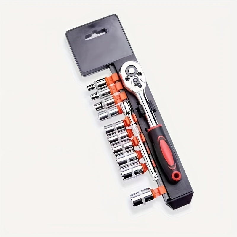 12-Piece Steel Wrench Set, Adjustable Metric Hand Tools for Automotive Repair