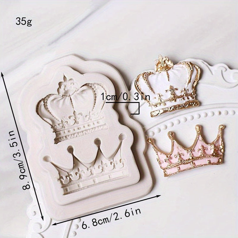 Kawaii Crown Chocolate Mold Silicone for Candies Fondants and Biscuits