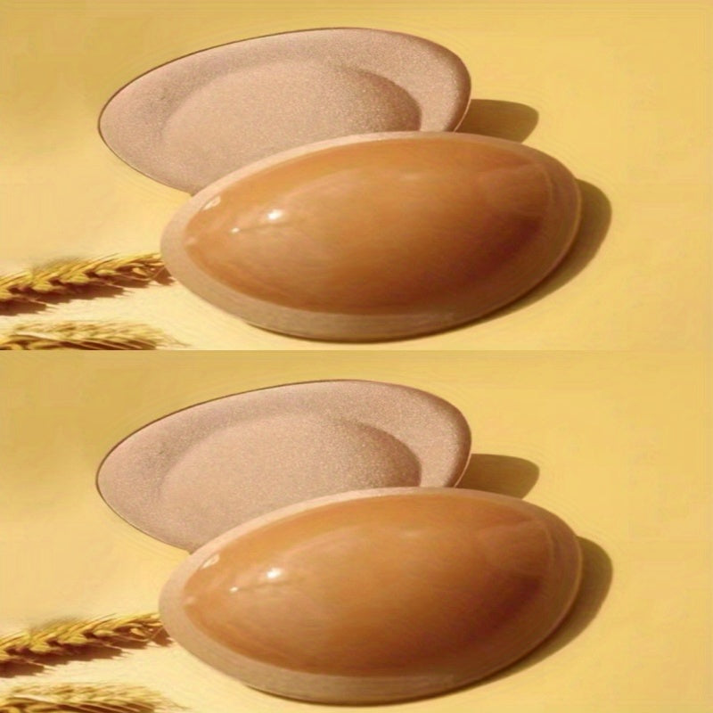 Almohadillas adhesivas para realzar el pecho de mujer, inserts para sujetador para lencería, color sólido, 1 par