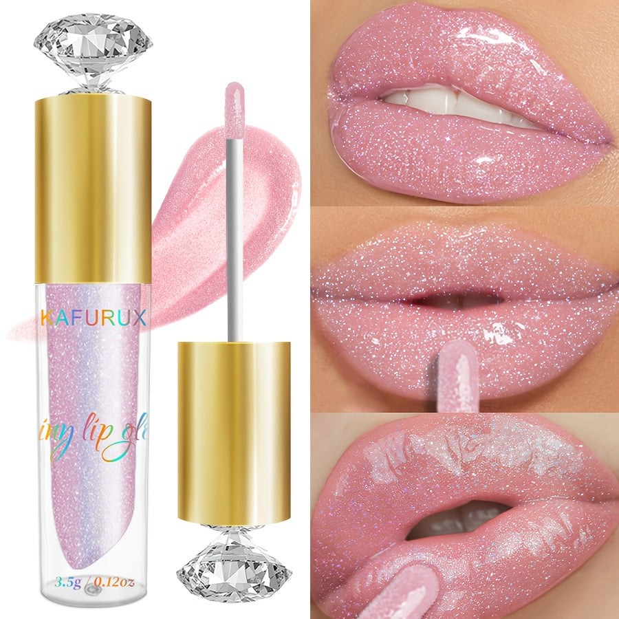 Brillo de labios rosa impermeable para todo tipo de piel, brillo duradero y brillante