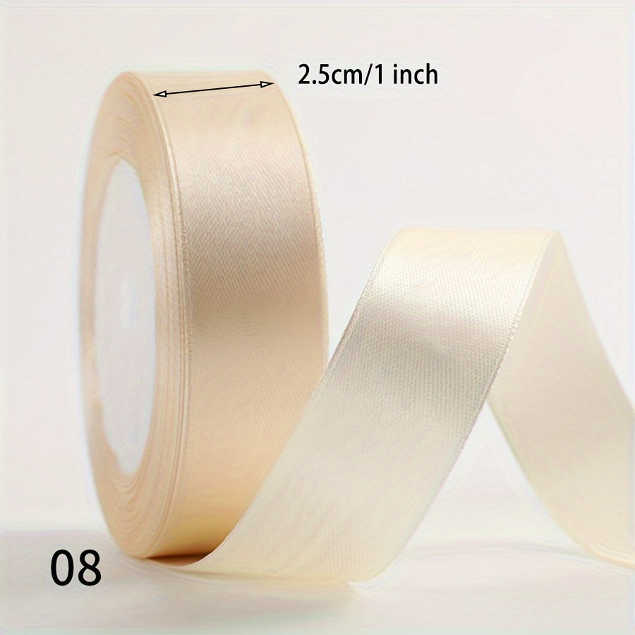 Satin Ribbon 2.5cm Wide 25 Yards Long for Gift Wrapping Wedding Decoration