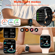 Unisex Smartwatch with 4.7cm HD Touch Screen Water Resistance Wireless 5.0 USB Charging
