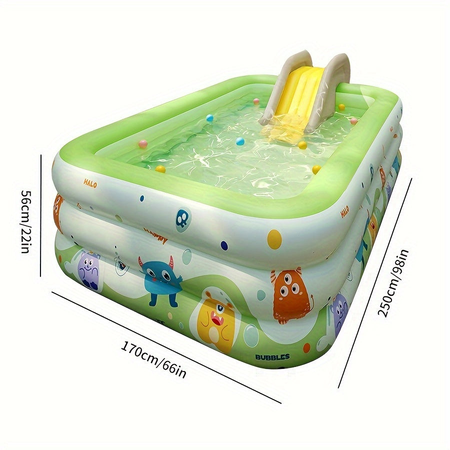 Adult Inflatable Pool PVC Durable Water Fun Outdoor Yard Party